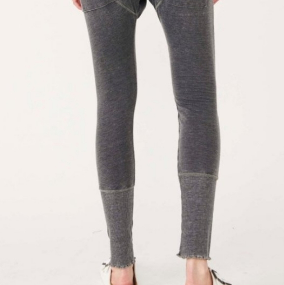 Free People Cozy All Day Harem Black Oversized Leggings - Picture 8 of 15